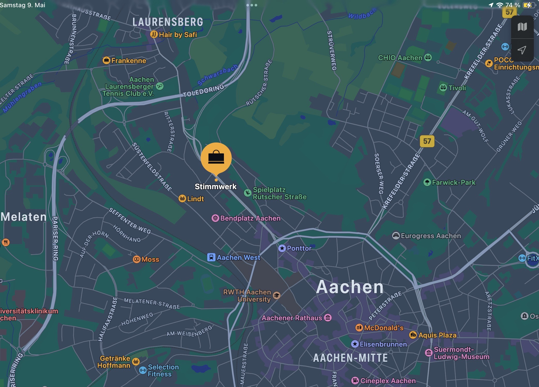 Stimmwerk Aachen Karte