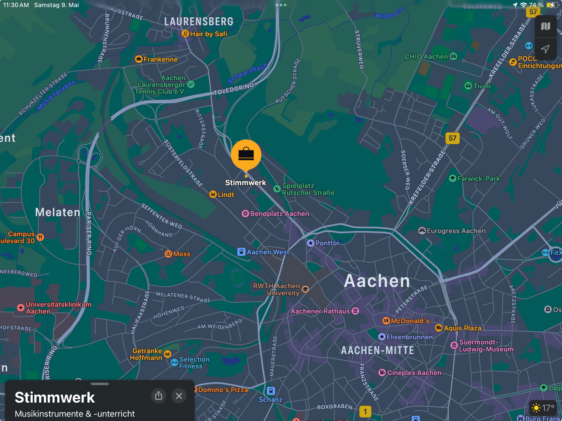 Stimmwerk Aachen Karte